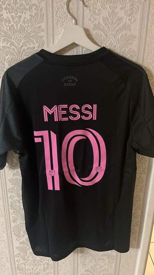 adidas Maillot Inter Miami CF Messi 10 noir/rose manches courtes - Photo 2/2
