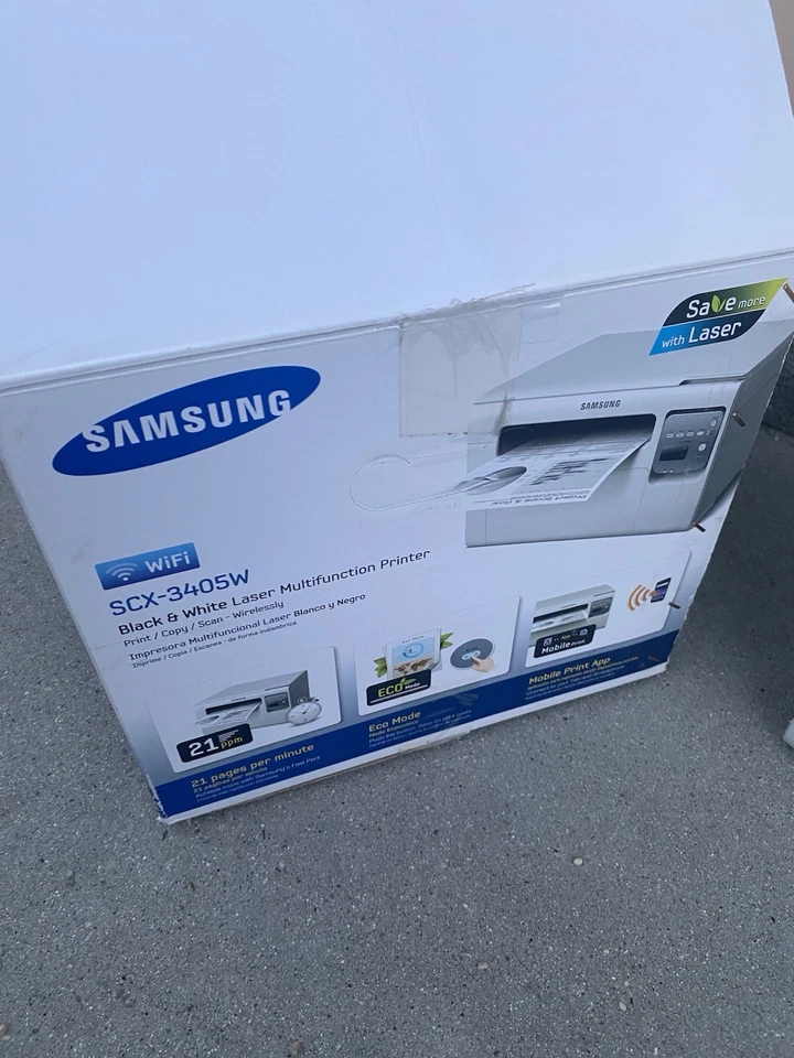 Samsung SCX-3405W All-In-One Laser Printer WiFi In Original Box - Image 2 of 4