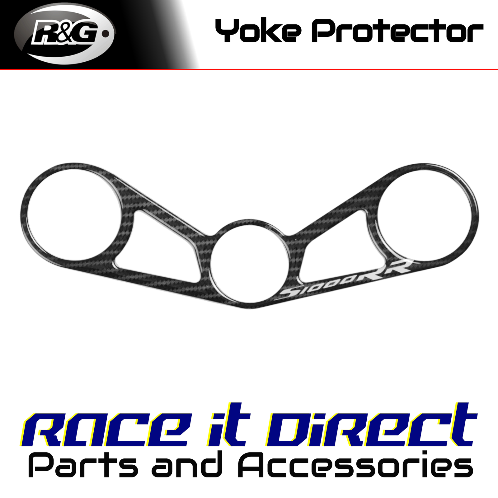 Carbon Fibre Yoke Pad for BMW S1000RR 2012-2014 Red Dynamic