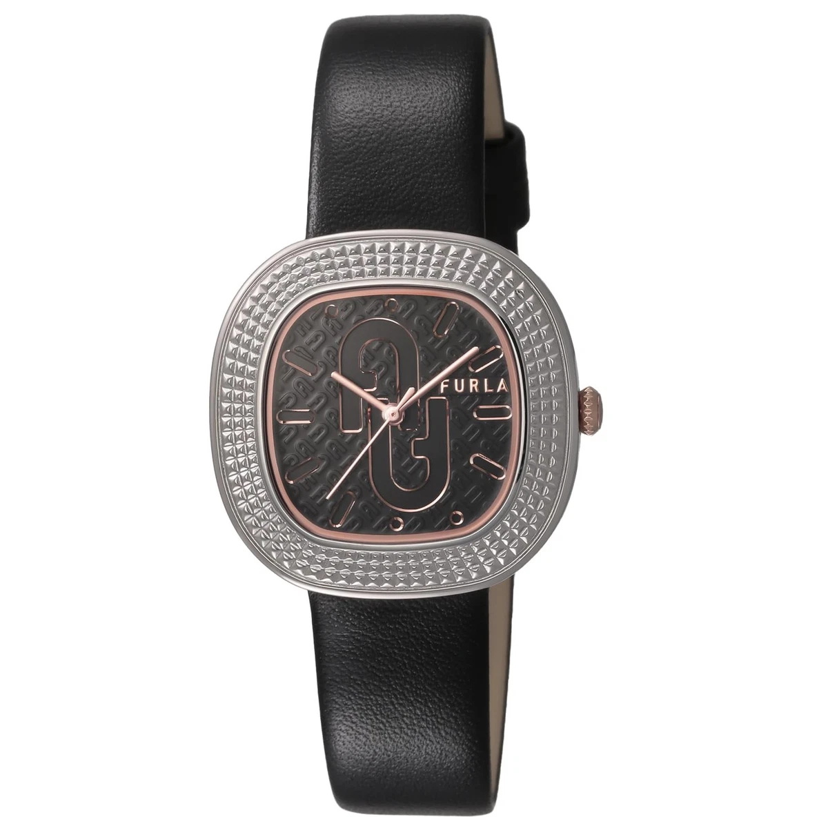 Furla Black Dial Rectangular Stainless Watch with Black Leather Strap ❌❌❌ Furla Tank Ladies Quartz movement Very good condition  main image 4
