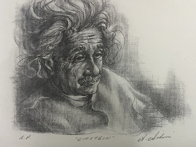 Anthony Sidoni Albert Einstein Signed  Lithograph AP Artist Proof UNFRAMED