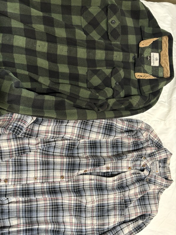 Lot of 2 men’s Flannel Shirts
