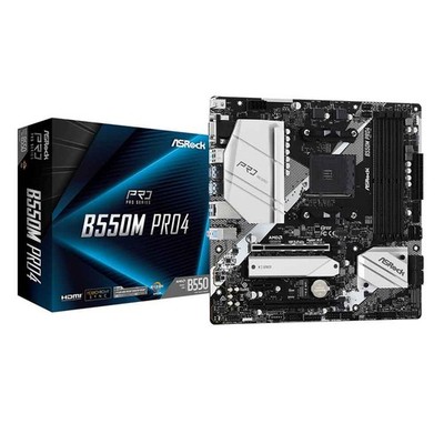 ASRock B550M Pro4 Motherboard micro ATX Mainboard Sockel AM4