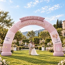 Wellcomer 24Ft Inflatable Anniversary Arch Decor for Parties  Commercial Events