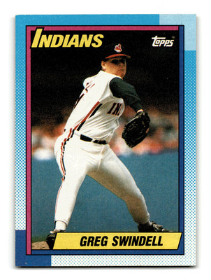 Greg Swindell 1990 Topps #595 Cleveland Indians Centered Mint to Gem