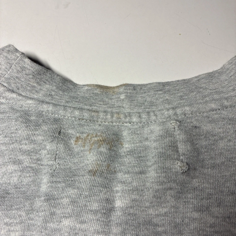 Budweiser gris cuello redondo con llamas verdes manga golpes Foto 3 de 4