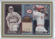 2002 Fleer Fall Classic Rival Factions Game Used Frankie Frisch Joe Morgan 0t2