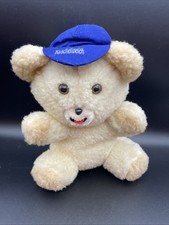 Kuschelweich Bär Teddybär Kuscheltier mit Mütze ca. 30 cm groß Selten