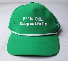 LGND Supply Co. Adult F**K Off Respectfully Snapback Rope Hat CL8 Green One Size