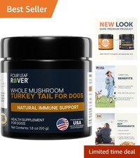 Turkey Tail Mushroom Extract for Dogs - Double Extracted Formula, 51g