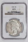 1928 PEACE DOLLAR NGC AU55