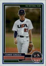 2023 Panini Stars & Stripes USA Baseball Stunner Gonzales #8 17J