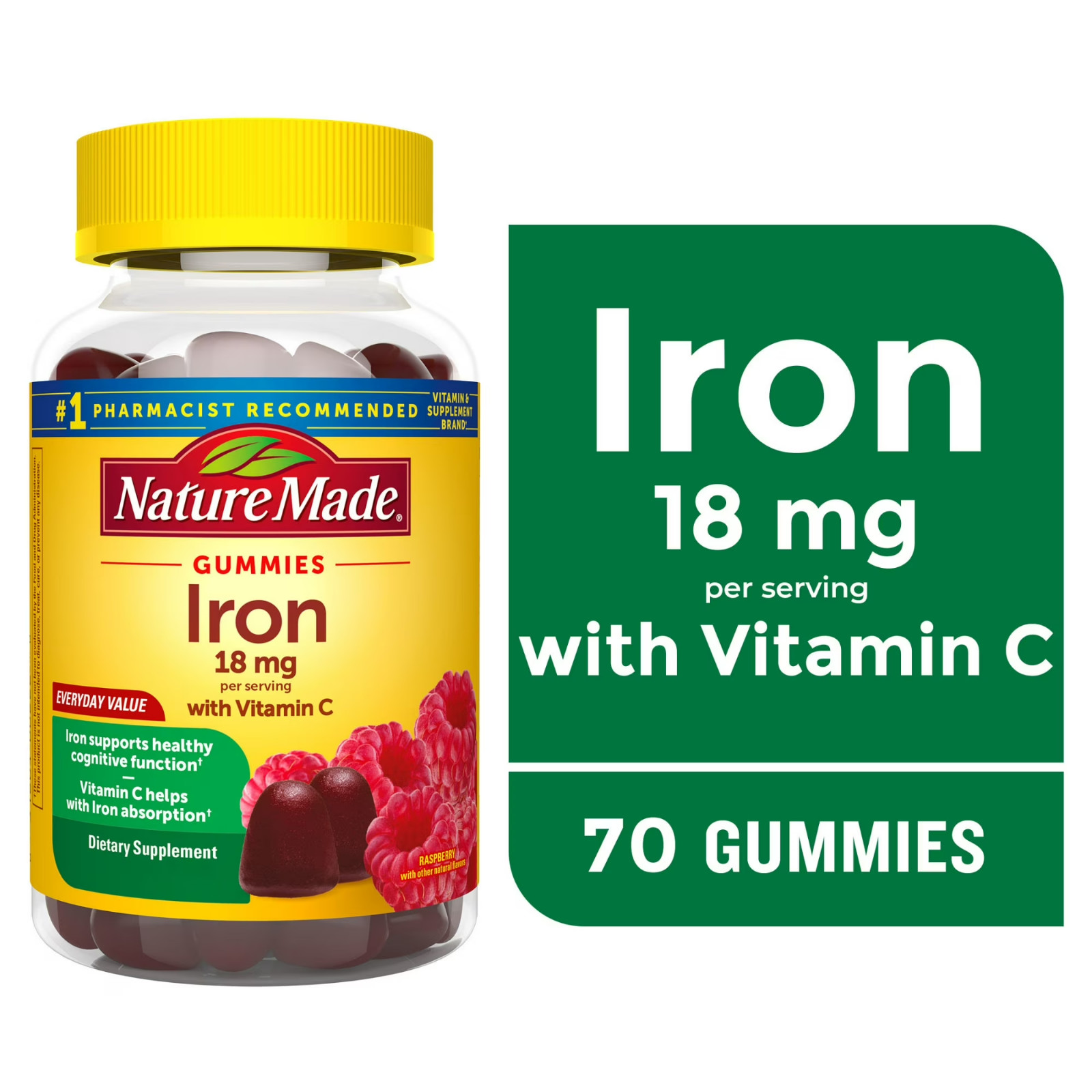 With Vitamin C Gummies, 70 Count