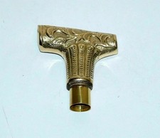 Victorian Solid Brass Designer Style Head Handle For Walking Stick Vintage Cane