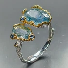 Jewellery 4 ct+ Natural Kyanite Ring 925 Sterling Silver Size 9 /R482442