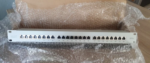 Patchpanel Digitus DN-91624S, Cat 6 19 Zoll, 1HE, grau, geschirmt, 24 Ports neu!
