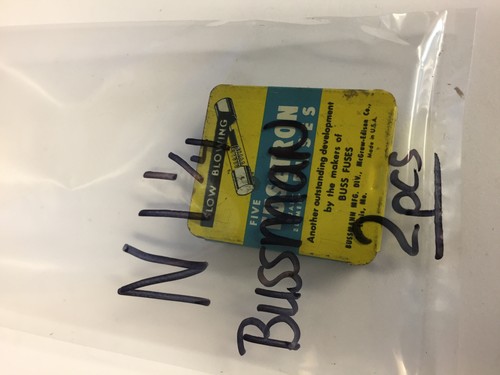 N 1/4 BUSSMANN FUSES 2 PCS NOS - 第 1/1 張圖片