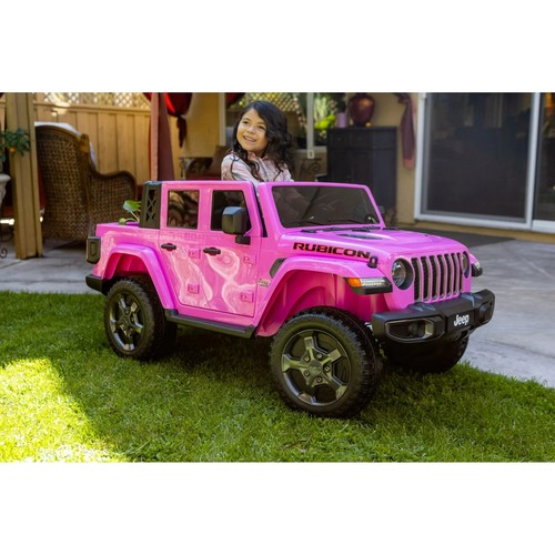 Jeep Gladiator Rubicon Battery-Powered Vehicle w/ Sound Effects, Ages 3+, Pink - Picture 2 of 9