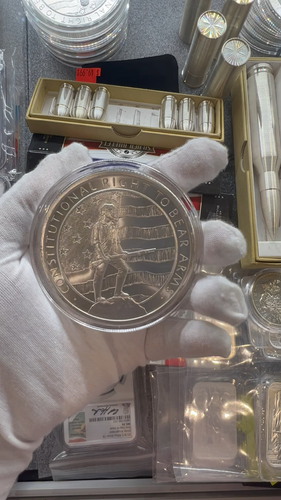 5oz GSM Second Amendment Right to Bear Arms BU Silver Round Coin in CAPSULE! - Video 1 of 1