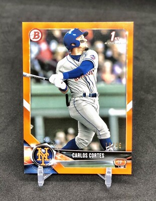 2018 Bowman Carlos Cortes /25 1ST BOWMAN ORANGE SSP Rookie Card No. BD-60 RARE 