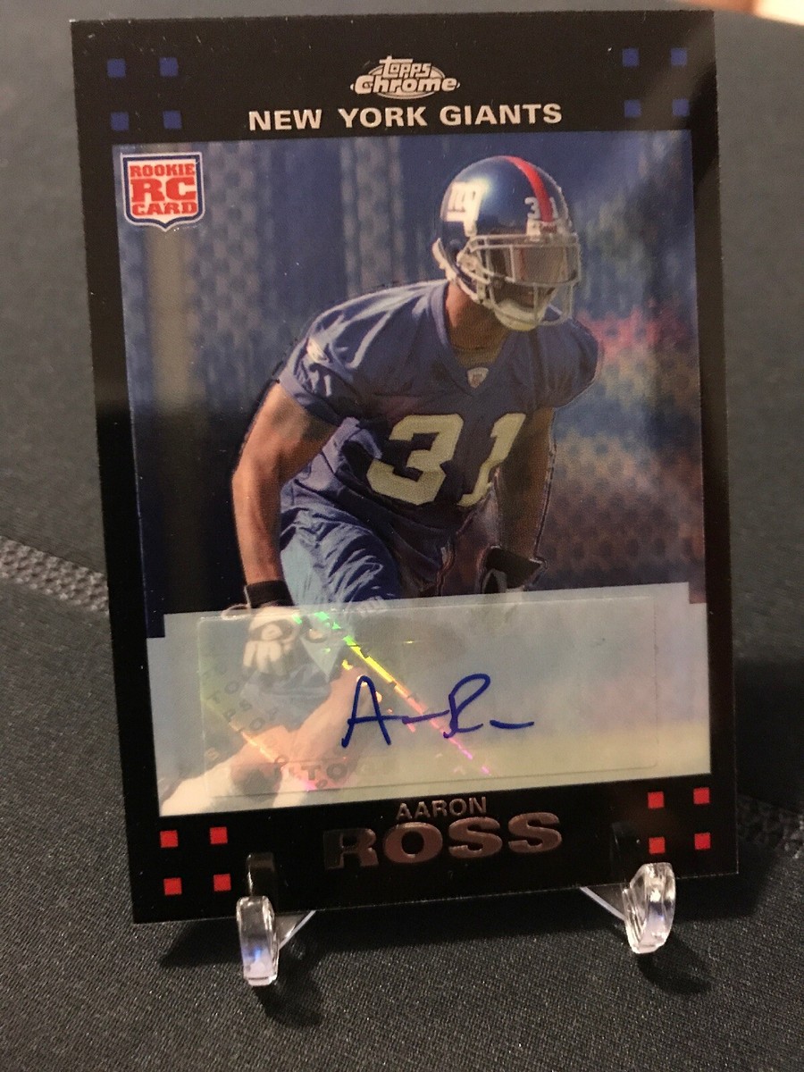 2007 Topps Chrome RC Aaron Ross Auto! Ny Giants Rookie Texas 2007 Topps Chrome RC Aaron Ross Auto! Ny Giants Rookie Texas