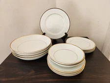 Royal Gallery 9005G Jessica White with Gold trim China 13 pieces Vintage
