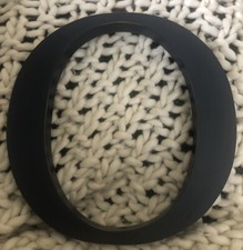 Pottery Barn Kids 8" Navy Blue Capital Wall Painted Letter  O  