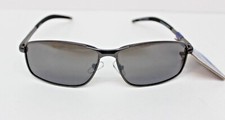Angler Eyes POLARIZED Black  Chrome Wrap Mens Sunglasses 100 UVA-UVB AE 25 SMK