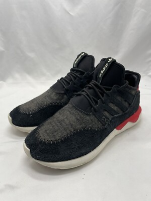 Adidas Men's Tubular Moc Shoes Sports Runner Sneakers Black White SZ 8.5