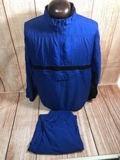 Men  s REEBOK Jacket  Pants Blue Nylon L Large