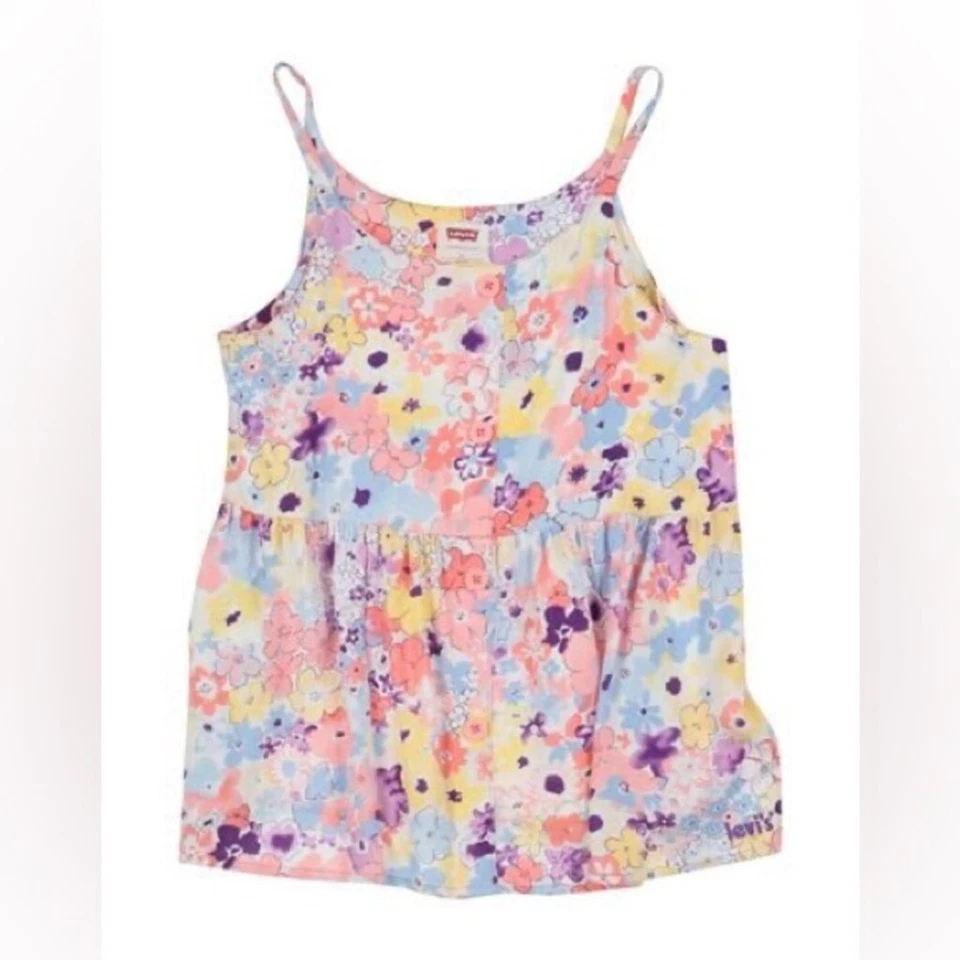 Camiseta sin mangas Levi's niños niñas floral multicolor Foto 2 de 4