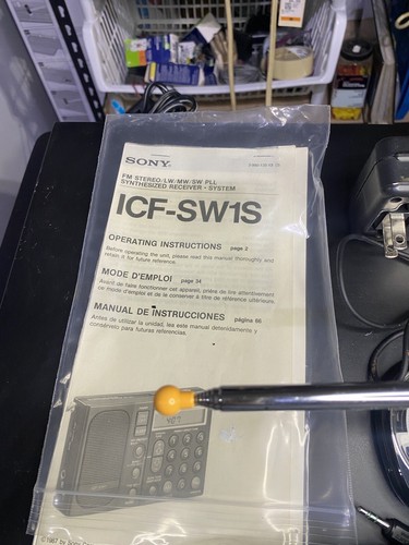 Sony ICF-SW1 Shortwave AM/FM Untested Sold As Is - Photo 4/15