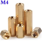 M4 Female Brass Hex Column Standoff Screws Support Spacer Pillar for Motherboard