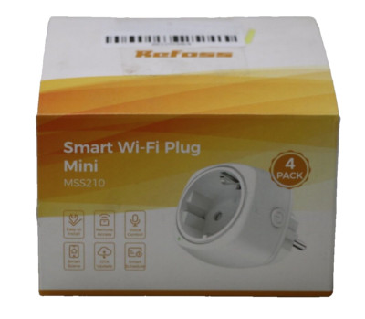 Refoss MSS210 WLAN Steckdose Smart Steckdose für IOS,Alexa,Goggle, 4er Pack,weiß