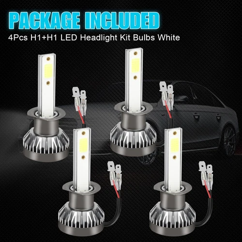 4x H1 LED Headlight Bulbs Conversion Kit High Low Beam 6000K Xenon Super White - Picture 10 of 10