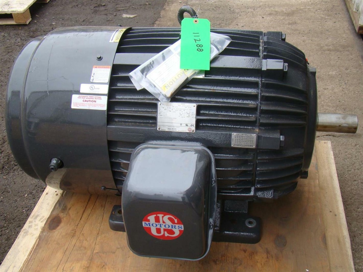 US Motors Nidec 3 Phase Electric Motor 100 HP 2955 RPM