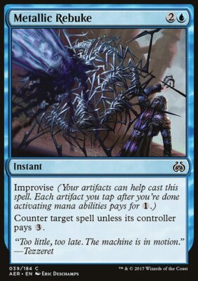 MTG Magic the Gathering Metallic Rebuke (39/201) Aether Revolt LP