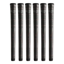 Set of 6 Winn Dri-Tac Lite Standard Size Wrap Golf Grip, Dark Gray - 5DTL-DG