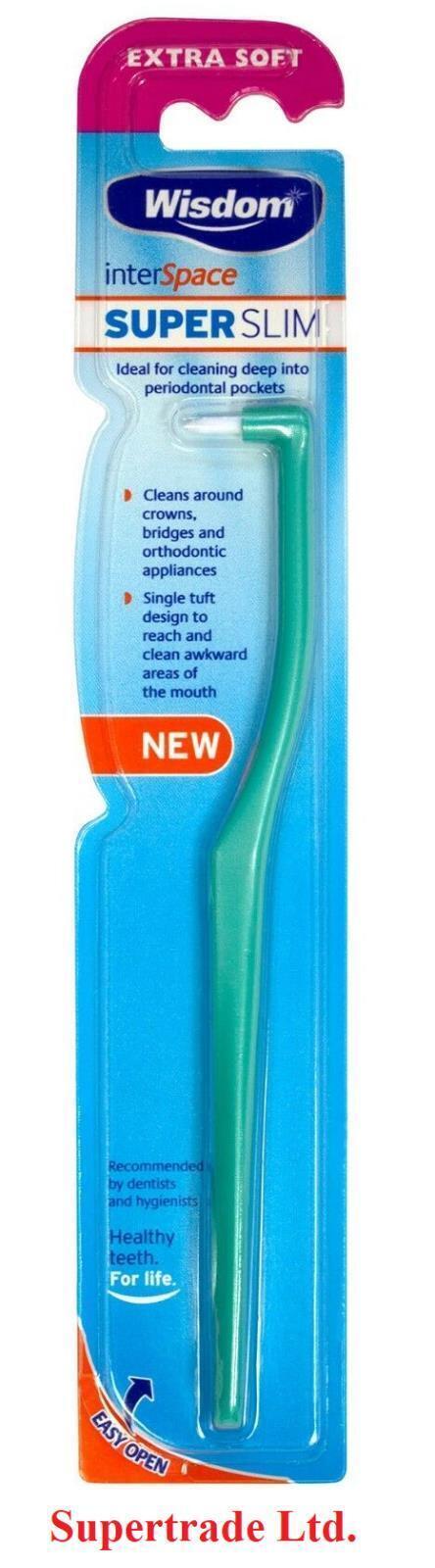 Wisdom Interspace Super Slim Tooth Brush Extra Soft Toothbrush Green / Red X 12 - Image 7