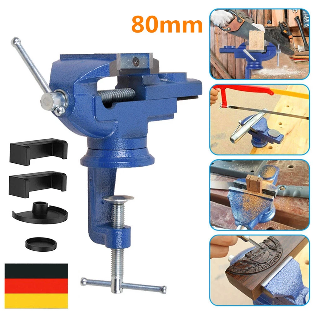 Produktbild von BUYSK Mini-Tischschraubstock Aus ABS – 32 Mm Klemmbreite, Schwarz – Für Schmuck, Modellbau, DIY & Reparaturen