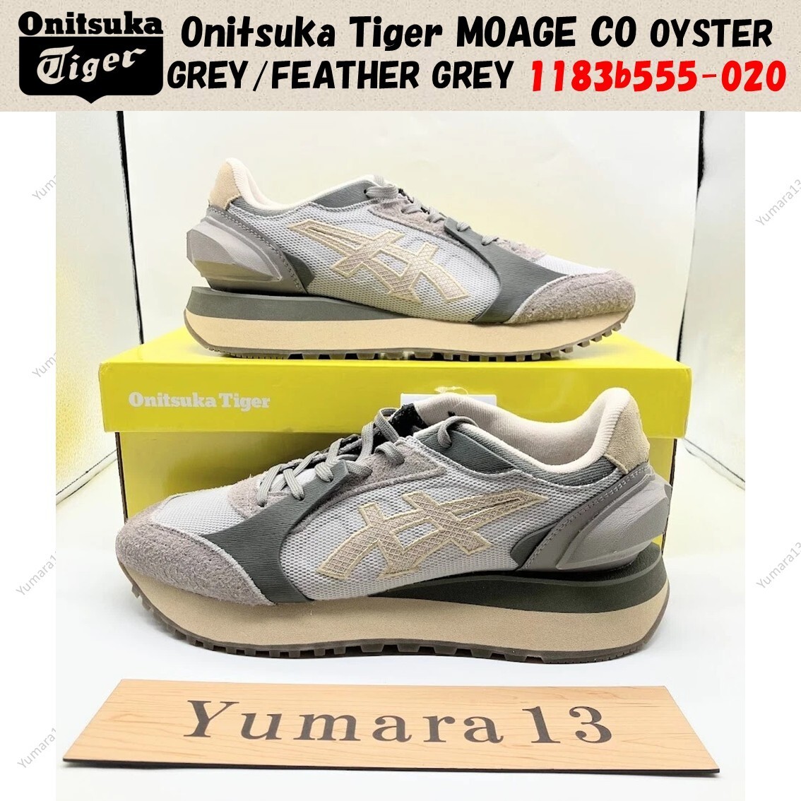 靴 ONITSUKA TIGER MOAGE CO 24cm Onitsuka Tiger MOAGE CO OYSTER GREY/FEATHER GREY 1183b555-020