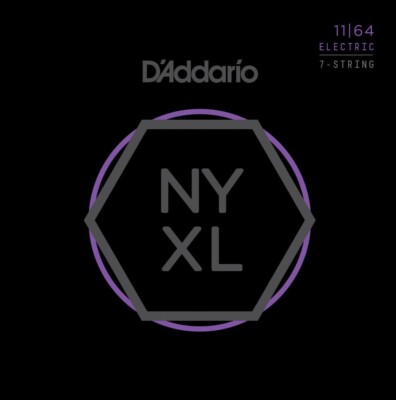 10 SETS D'Addario NYXL 1164 Guitar Strings 7 String Medium 11-64 NYXL1164