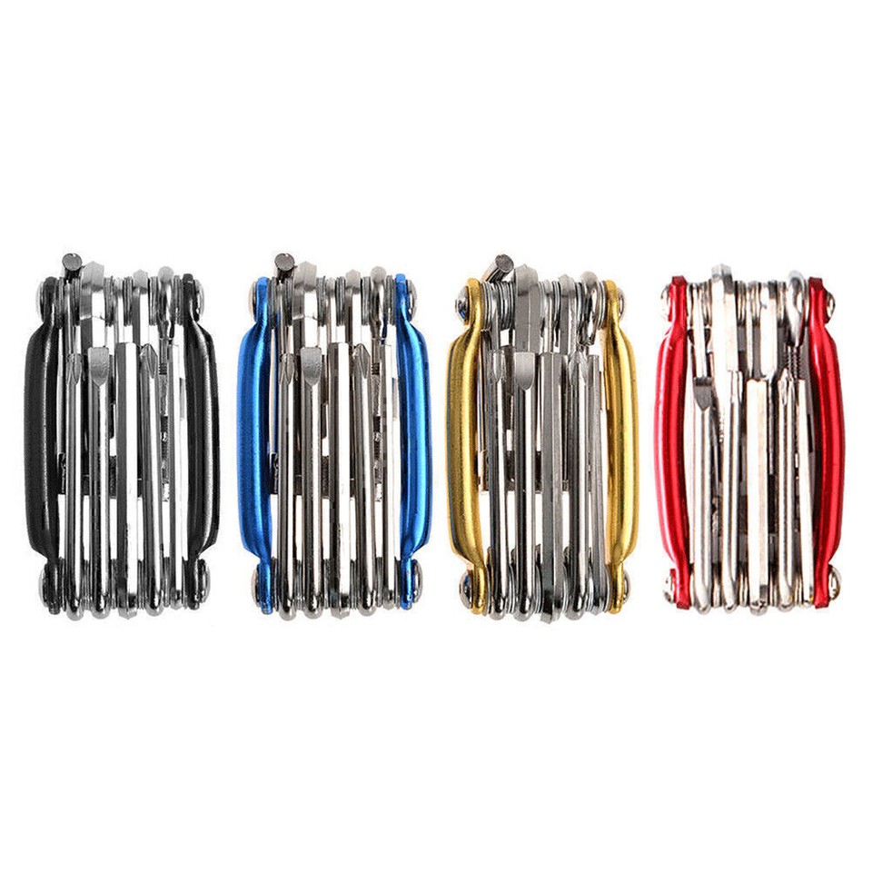 11 in Repair Set Bicycle Tool Kit Multi Tools Tire Cycling Puncture Bag