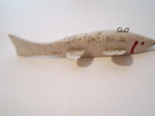 Vintage Carved Wooden 5 3/4''Fish Decoy Ice Fishing Decoy Lure Spearing Decoy