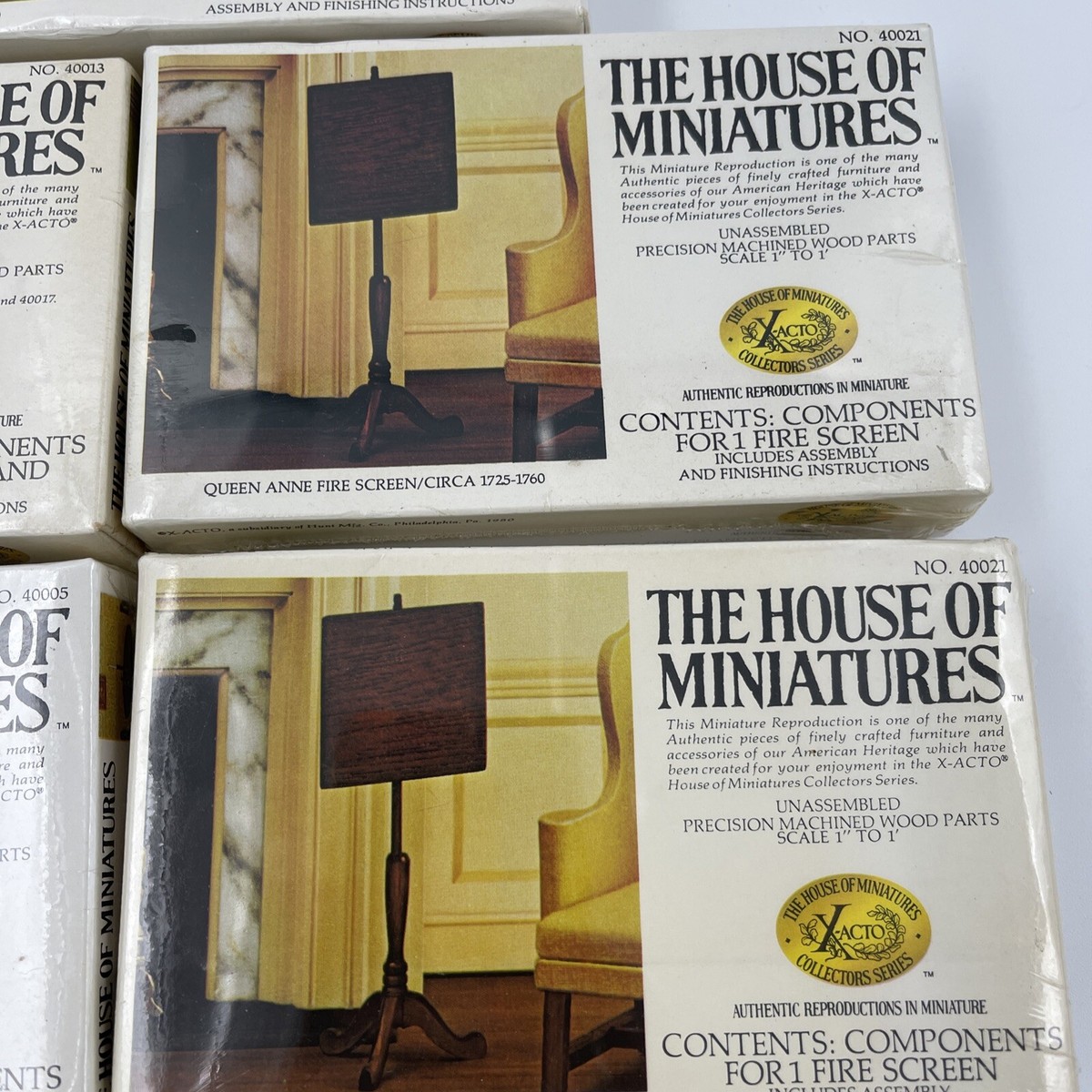 THE HOUSE OF MINIATURES ミニチュア 家具　アンティーク The House Of Miniatures Lot Of 6 DollHouse Furniture Kits