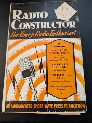 Radio Constructor Magazine April 1950 Vol 3 No 9 Vintage Electronics British Ads