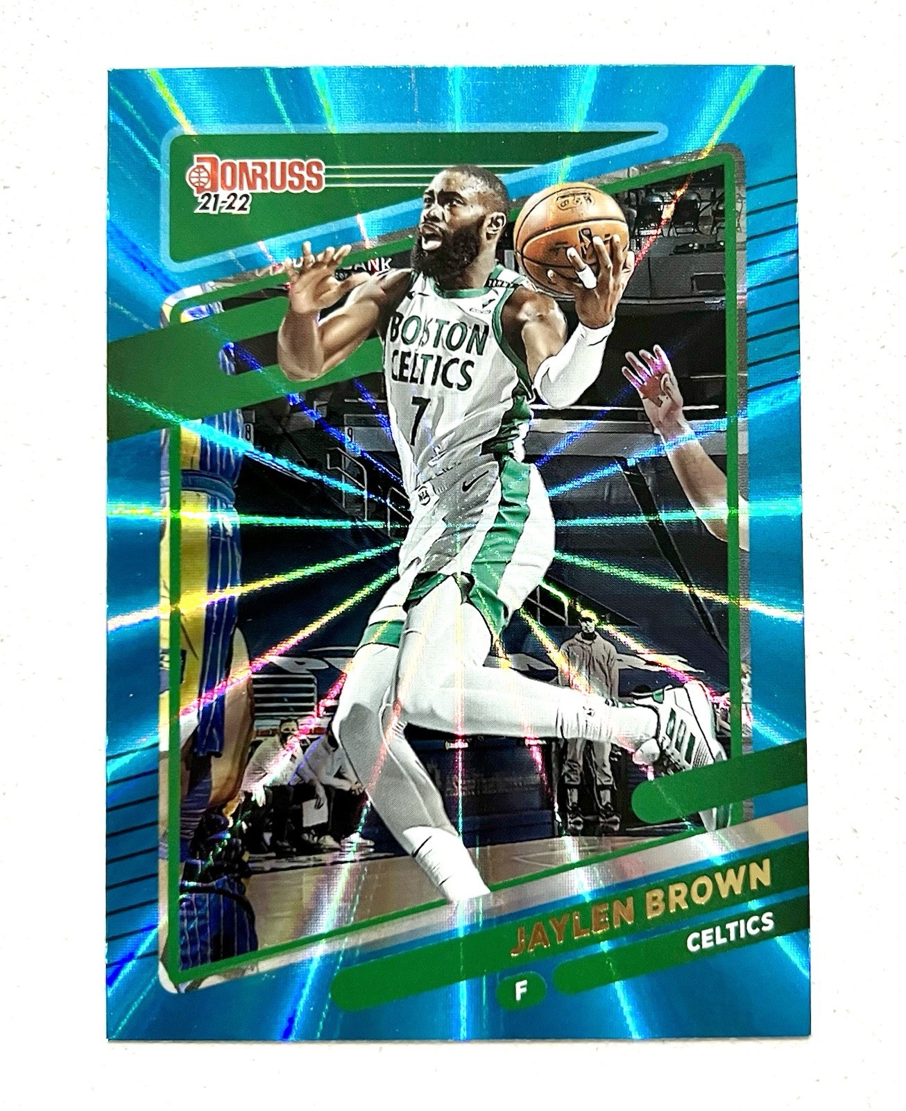 2021-22 Panini Donruss - Jaylen Brown #164 Holo Teal Laser