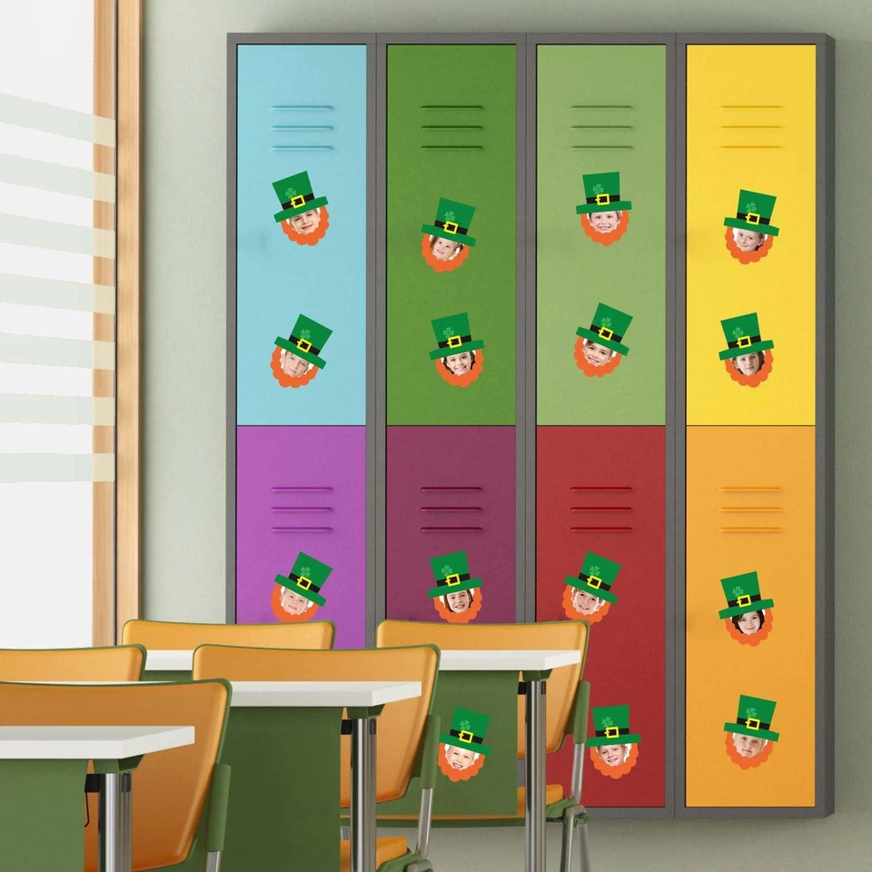 50 peças recortes de dia de São Patrício chapéu duende e recortes de papel barba com ... - Imagem 3 de 4