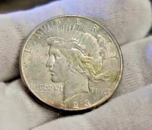 1923 S US Peace Silver Dollar $1 Nice AU