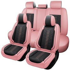 Pickup Truck Car 5 Seat Covers Full Set Napa Leather Storage Bag For Women Girls